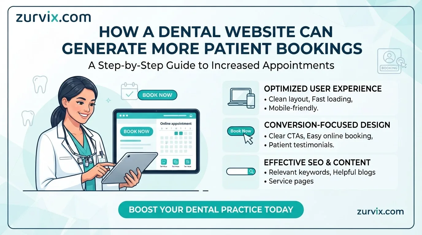 How a Dental Website Can Generate More Patient Bookings - ZURVIX