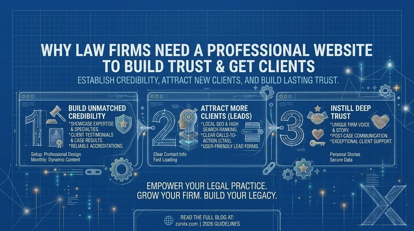 Why Law Firms Need a Professional Website to Build Trust & Get Clients