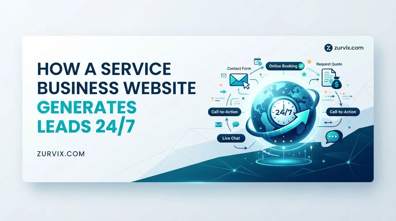 How a Service Business Website Generates Leads 24/7 - ZURVIX