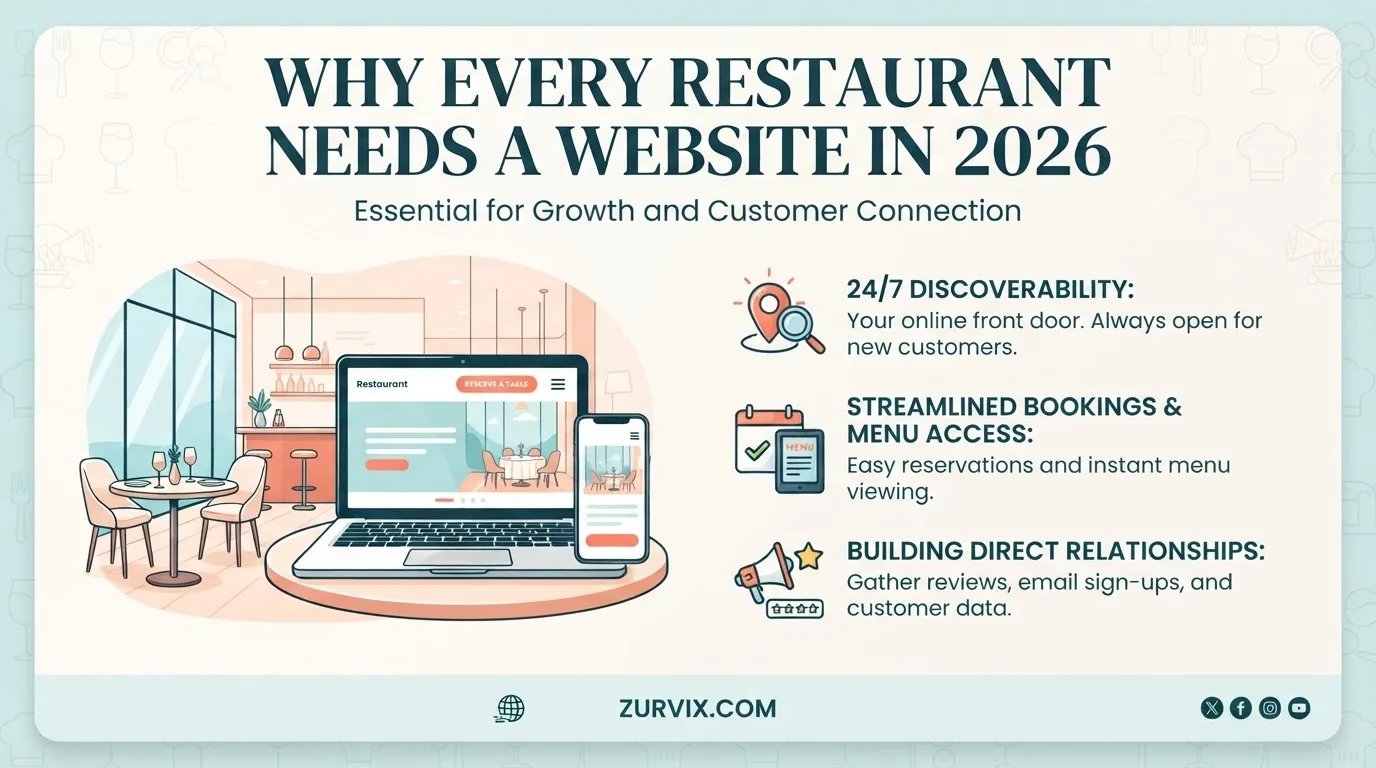 Why Every Restaurant Needs a Website in 2026 - ZURVIX
