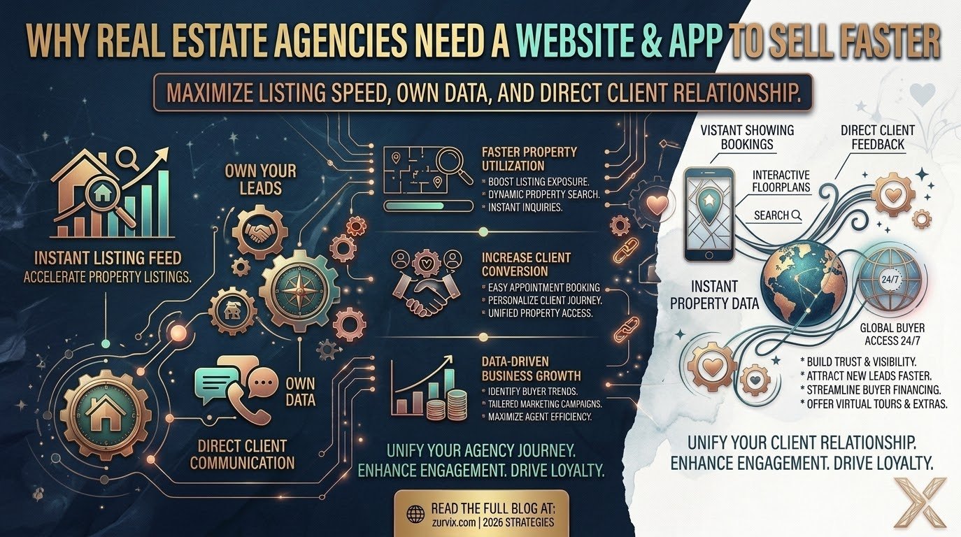 Why Real Estate Agencies Need a Website & App to Sell Faster