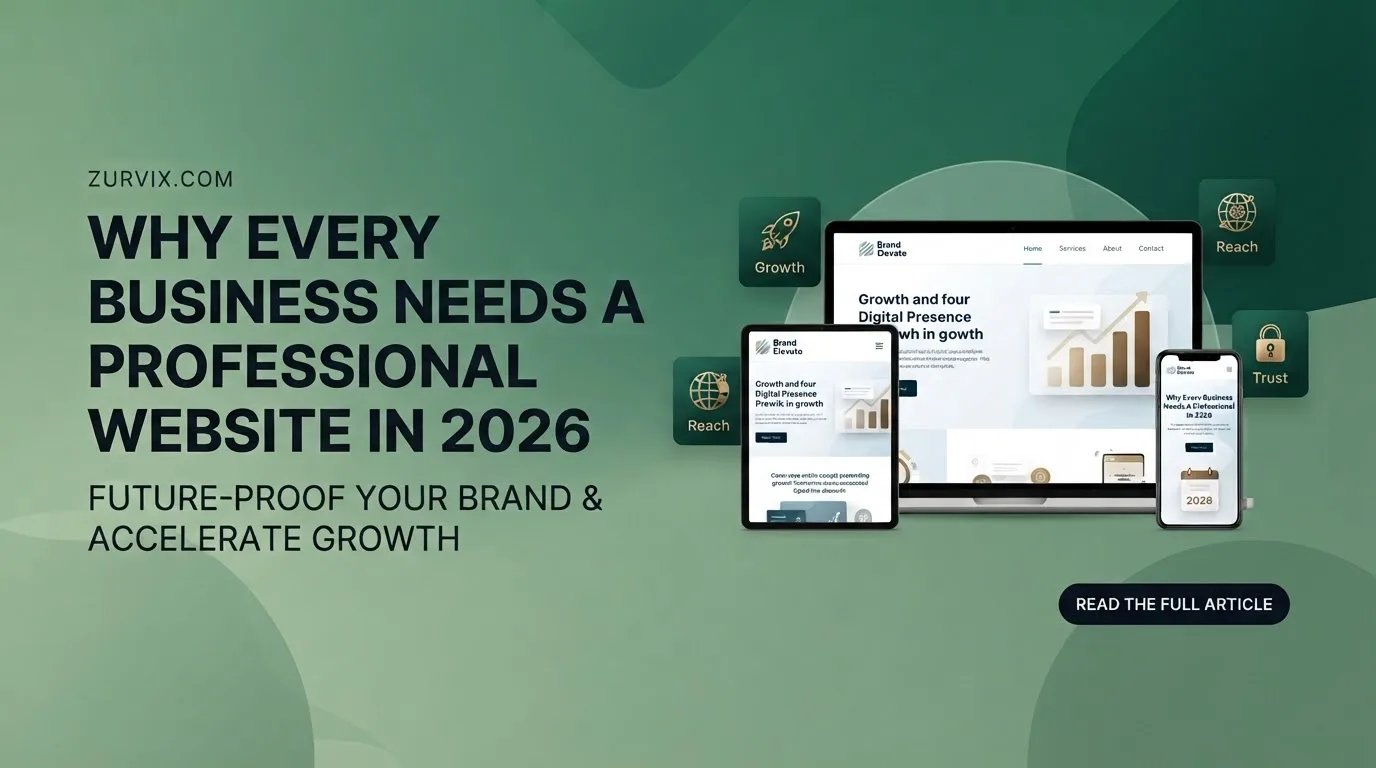 Why Every Business Needs a Professional Website in 2026 - ZURVIX Insights