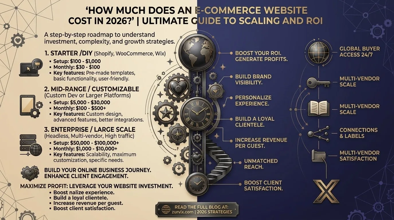 Website Cost Guide 2026: One-Time vs Monthly/Yearly Pricing Explained - ZURVIX Insights