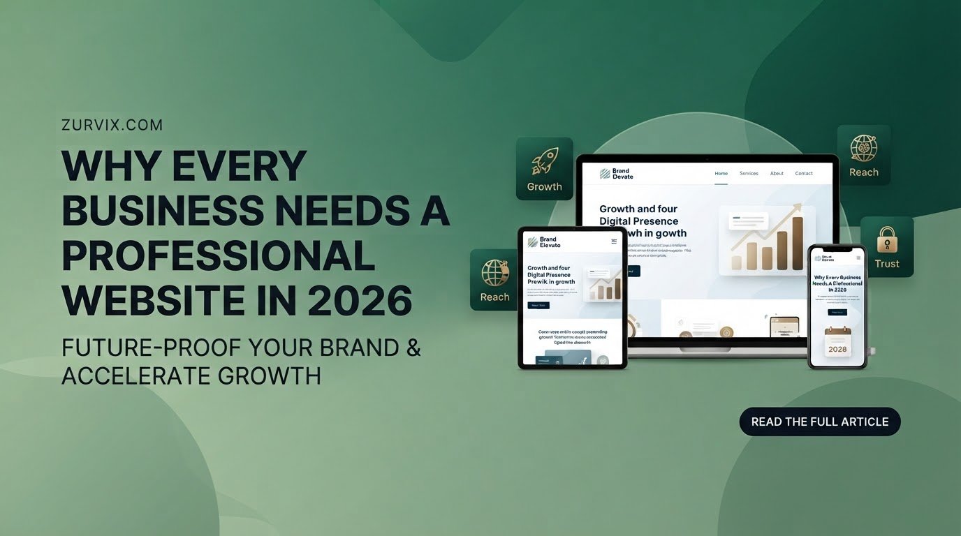 Why Every Business Needs a Professional Website in 2026 - ZURVIX Insights