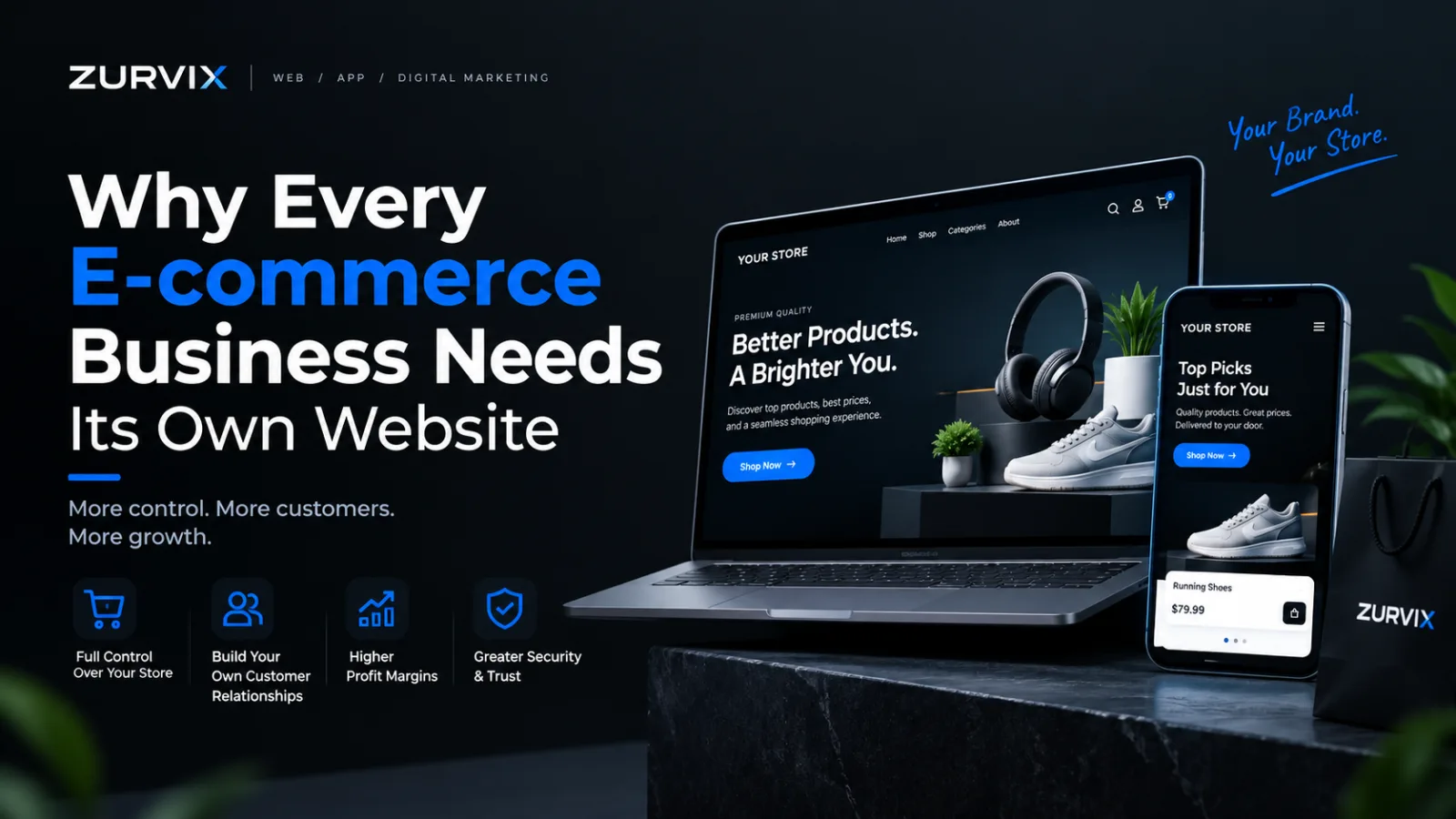 Why Every E-commerce Business Needs Its Own Website - ZURVIX Insights