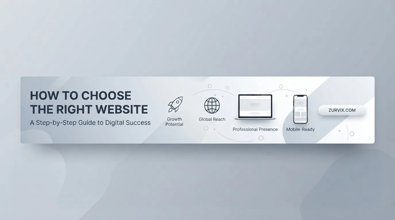 How to Choose the Right Website for Your Business - ZURVIX Insights